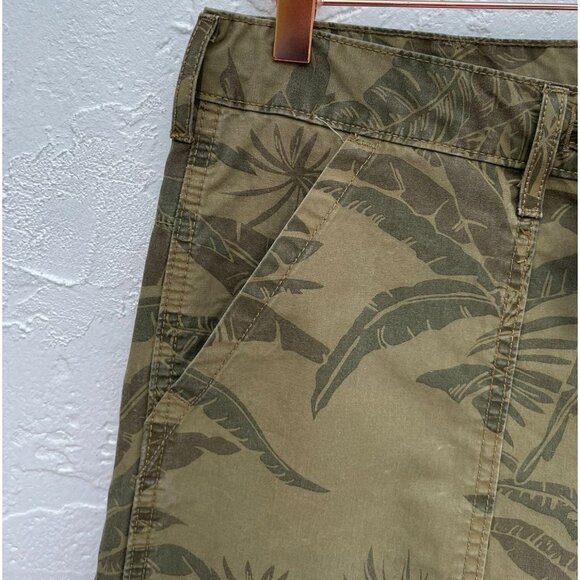 Levis Mens Tie Waist Tropical Print Board Short Khaki Sz 33 - Picture 9 of 10